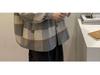 Men's Mid-Length Winter Plaid Wool Coat - Trendy Loose-Fit Windbreaker Jacket