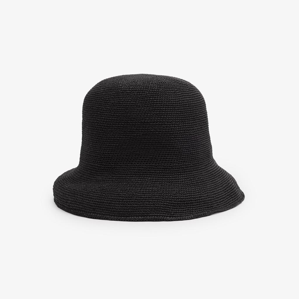 Tea AfternoonTea LIVING Hat JK35 Fine Knit Bucket UV Hat Black [Afternoon Living]