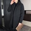 Hooded Cotton-padded Jacket Men's Mid-length Winter Cotton Overcoat Men's Knee-length Thick Down Jacket Plus-size Cotton-padded Jacket