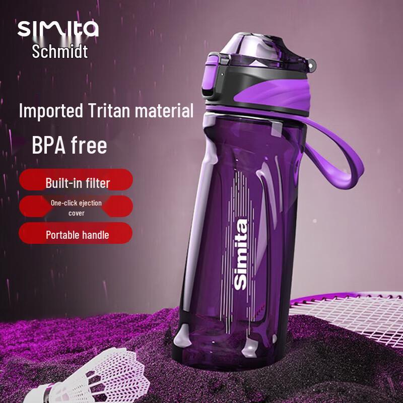 Simita Large Capacity Plastic Sports Water Bottle