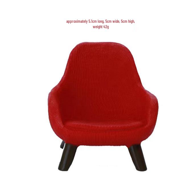 Handgefertigtes Miniatur-Holzfrosch-Schaukelstuhl-Ornament - DIY Dekorationszubehör