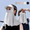 Eis Seide Sonnenschutzmaske Mit Abnehmbarem Schirm Mode Atmungsaktiv Dünn Spurlos Maske UV-Schutzmaske Für Outdoor-Sport
