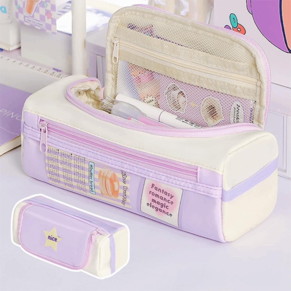 Large Capacity Korean Pencil Bag Cosmetics Storage Stationery Storage Bag  Student