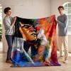 Colorful Abstract Portrait Blanket for All Seasons Blanket Lunch Break Throw Gift