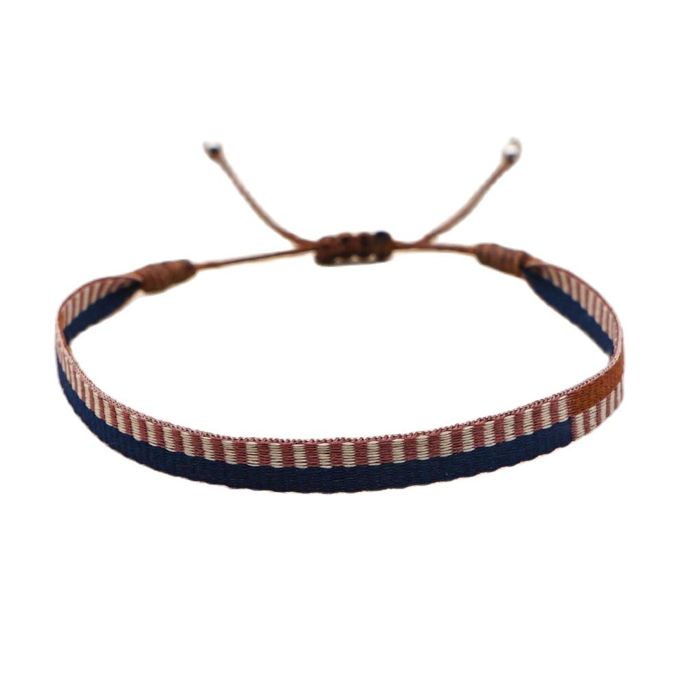 Wholesale Handwoven Bracelet Colombia Cloth Braided Wristband Bracelets for Women Men Gift Hippie Boho Friendship Jewelry