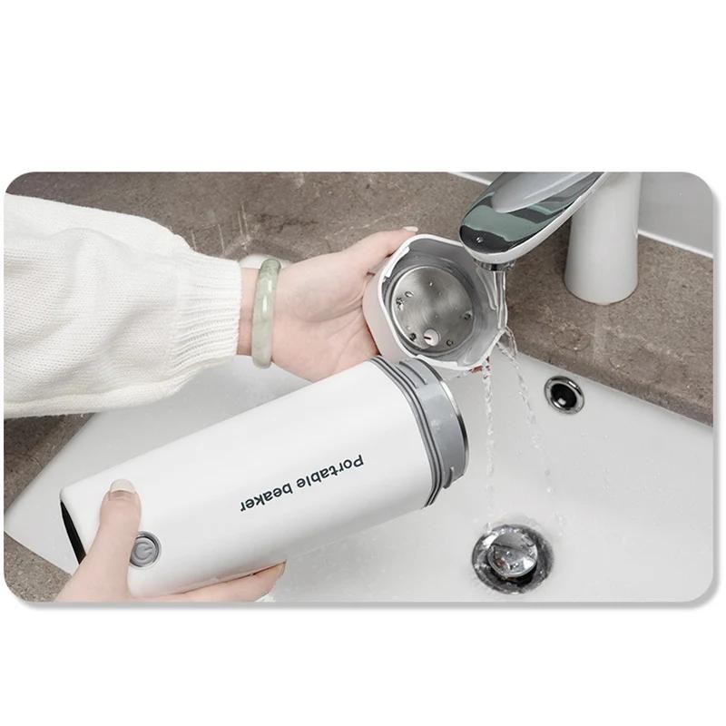 12V 24V 110V 220V Electric Thermos Car EU US UK Plug Leakproof Outdoor Picnic Hot Water Bottle 100 ℃ Boil Water Flasks Kettle