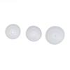 15pcs Hearing Amplifier Eartip 2 Layers Detachable Silicone Hearing Amplifier Accessories S M L White Transparent