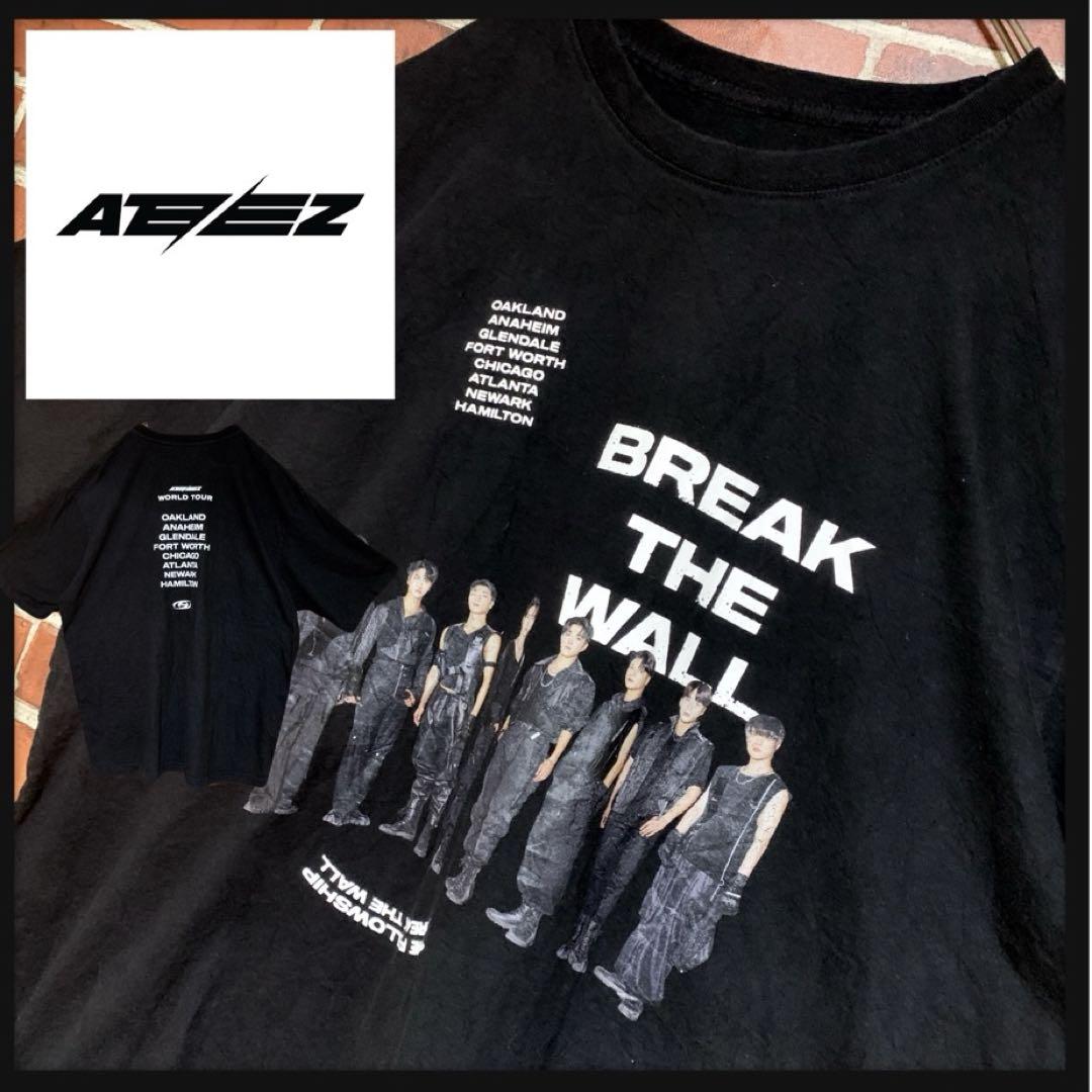 

[Б/У] Трудно найти футболку с принтом ATEEZ WORLD TOUR
