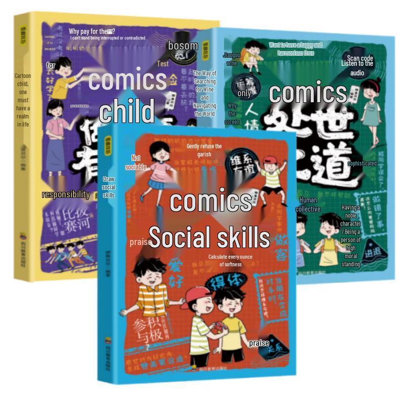 Life Skills & Social Intelligence Comic Set (3 Books)