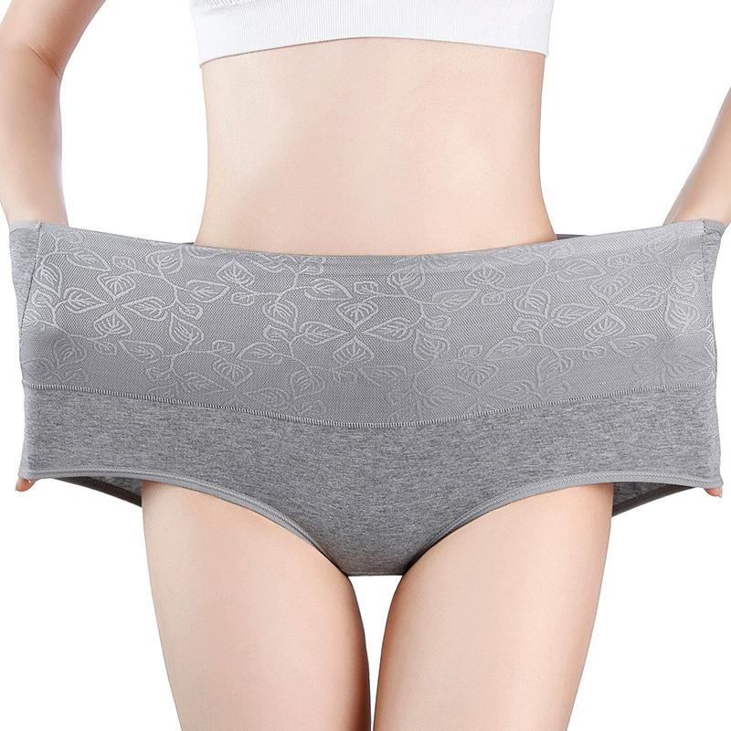 

Женские трусы-слипы с высокой посадкой из графенового бактериостатического хлопка, дышащее эластичное нижнее белье L