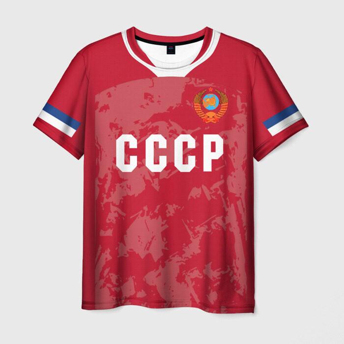 New Vintage CCCP Russian Men's 3D Printed T-Shirts Fashion USSR Soviet Union Pattern Short Sleeve Tee shirt Street Tops Clothing