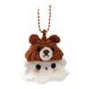 Halloween Crochet Ghost Ornament Cute Handmade Knitted Frog/Cat/Spider/Strawberry Ghost Hanging Decoration for Car Rearview Mirror Bag Charm