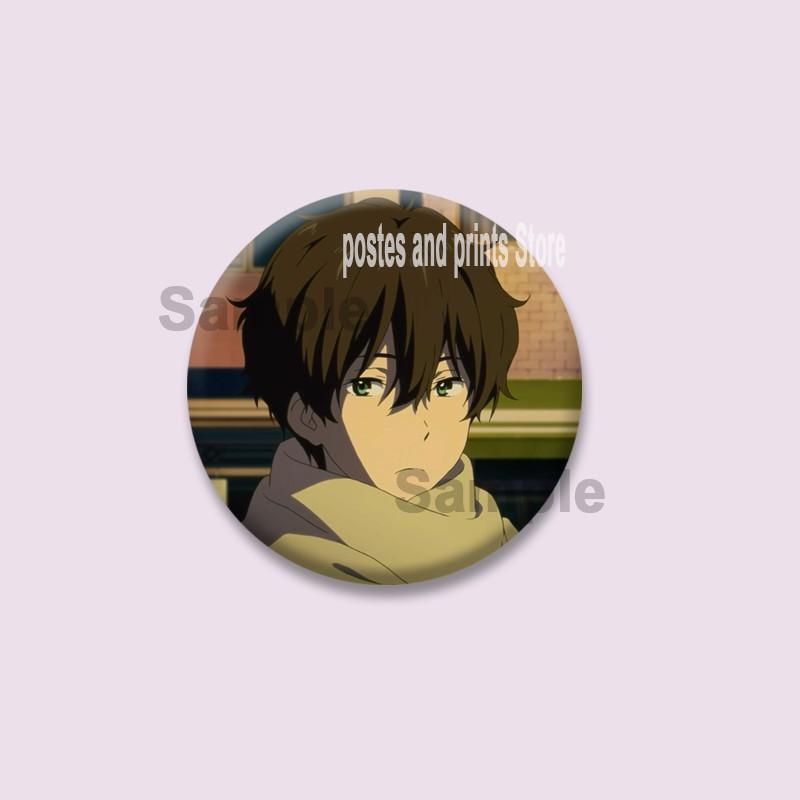 Cute Anime Hyouka Enamel Pins Clothing Bag Hat Jewelry Accessories Cartoon Round Brooch Eru Chitanda Animation Badge Toys Gifts