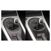 Black Soft Carbon Fiber Car Central Manual Gear Shift Bottom Cover For BMW Z4 03