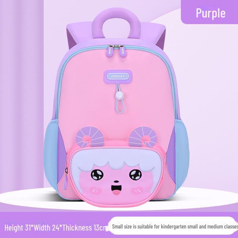 

Рюкзак дитячий мультяшний для дитячого садка Sesame Baby для хлопчиків та дівчаток - Легкий та милий Large Size фіолетовий/рожевий