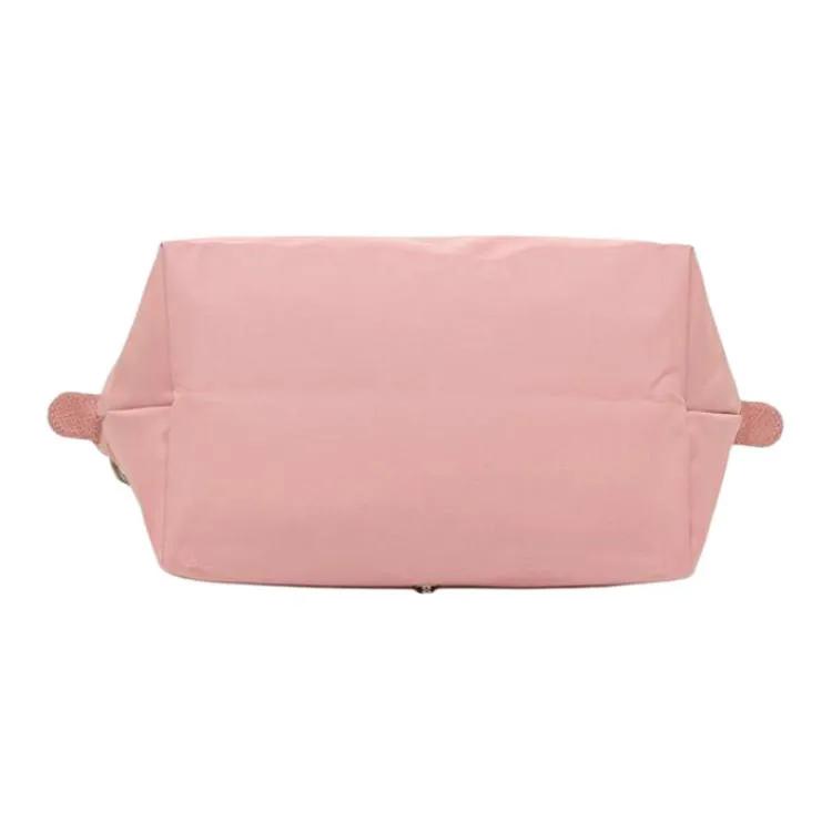 LONGCHAMP Le Pliage Green Canvas Leather Trim Dumpling Bag Handbag Small Women's Petal Pink (Unisex) Handbags 1621919P72