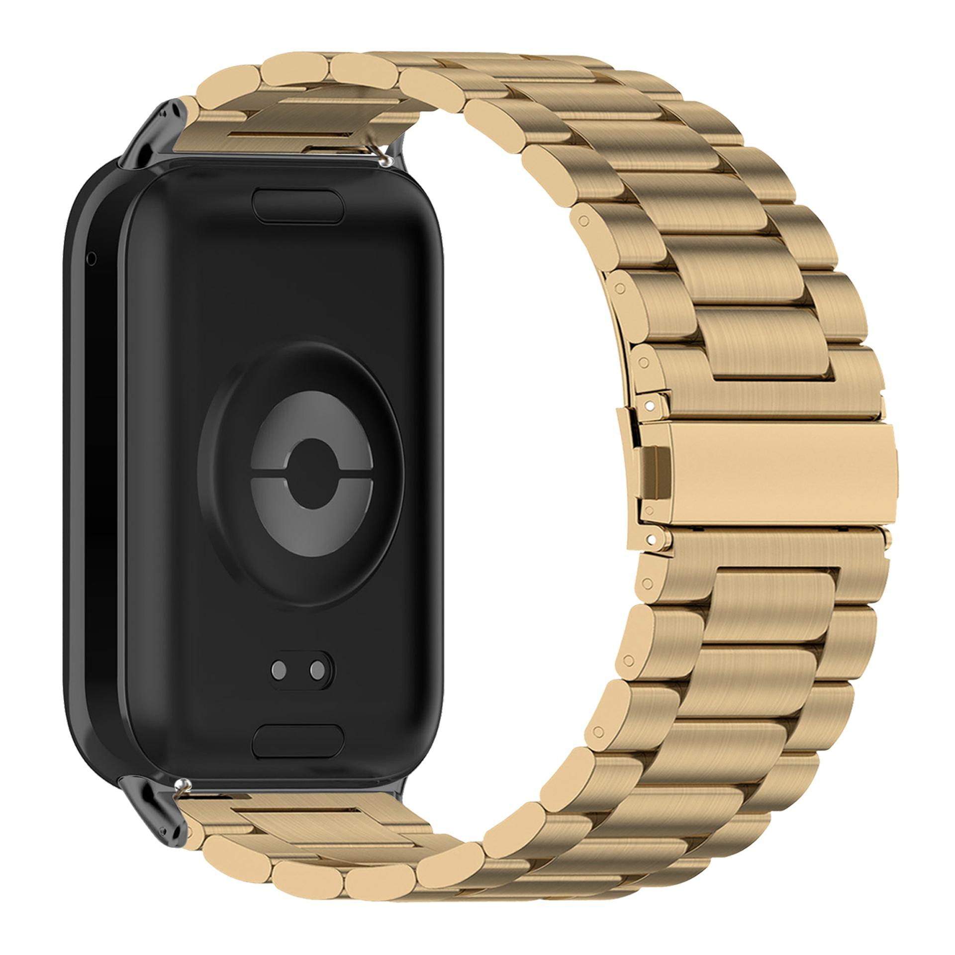 

Stainless Steel Watch Strap for Xiaomi Smart Band 8 Pro Watch Band with Tool,Spring Bar Gold