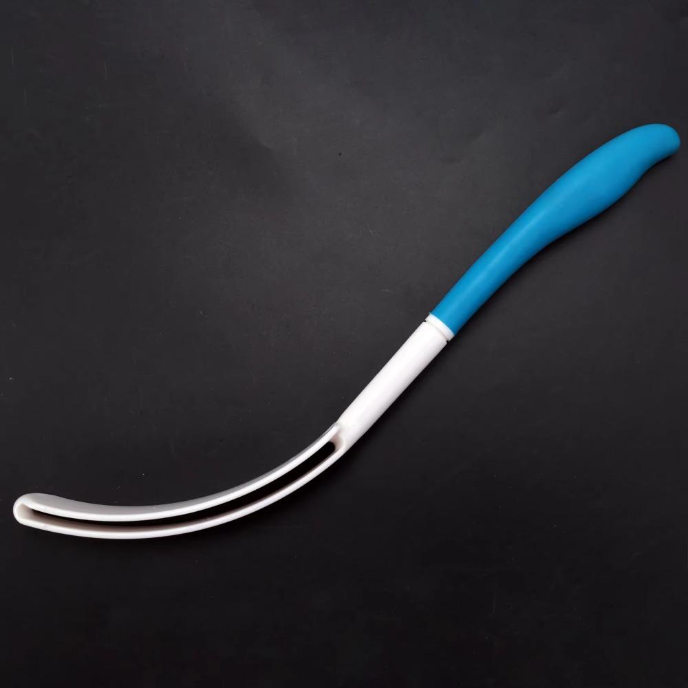 Curved Design Back Shower Brush Long Handle Bath Brush Durable Long Curved Shower Brush  Bath