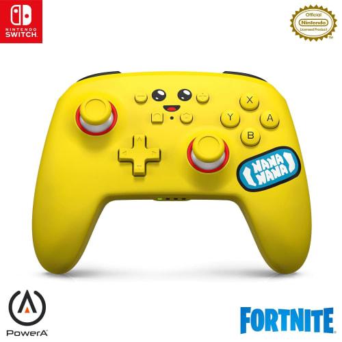 

[Официально лицензированный продукт Nintendo] Улучшенный беспроводной контроллер PowerA для Nintendo Switch - Fortnite Peely [Бонус за покупку] Prickly Axe (Кирка