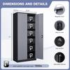 Metal Garage Storage Cabinet,Tall Tool Cabinet with Doors and Adjustbale Shelves,Lockable Tool Cabinet for Garage