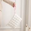 Women Padded Makeup Bag Large Capacity Quilted Cosmetic Pouch Solid Color Makeup Organizer Clutch for Travel Vacation Business Trip