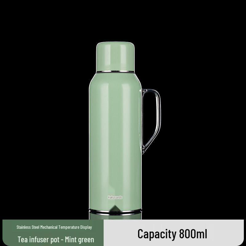 316 Stainless Steel Large Capacity Thermos Kettle with Tea Steeping Pot & Gift Box