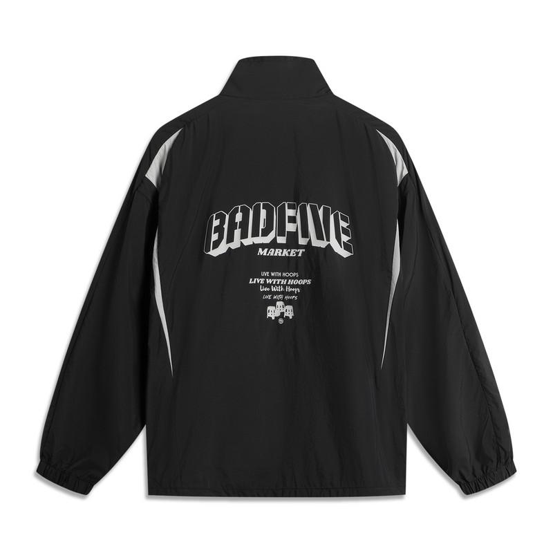 Li-Ning Anti-Five Series Mode Vielseitig Stehkragen Buchstabe Locker Einfach Windjacke Herren Oberbekleidung AHSV351-3