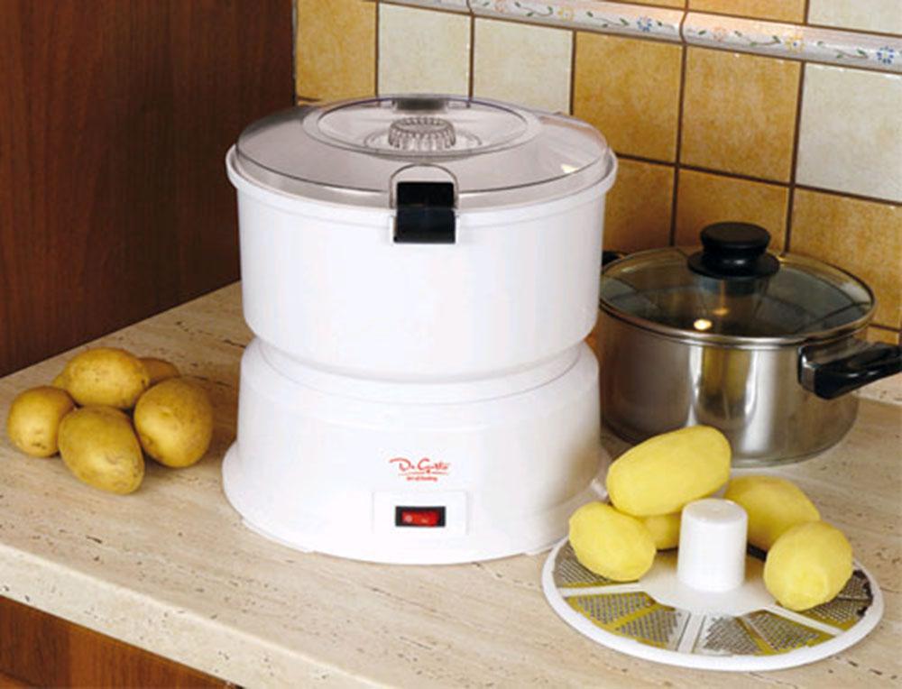 Elektrischer Kartoffelschäler mit Salatschleuder - 1 kg Kartoffeln - 2 Minuten