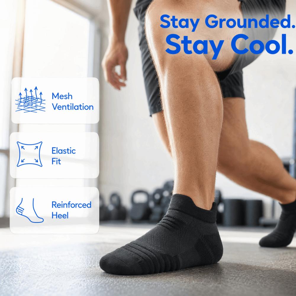 4pcs Breathable Sports Socks Shock Absorption Shock Absorption Socks Running Socks For Basketball
