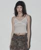 MIDNIGHT MOVE Fl Lace Top (Beige)