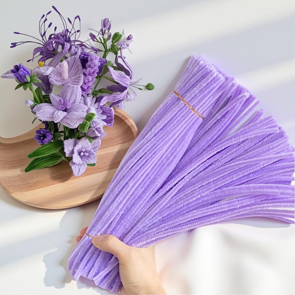 200 Pcs Pipe Cleaners Craft Supplies 2 Assortment Pastel  Color Chenille Stems for Art and Craft Project Creative DIY Decoration