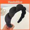 Fashionable Cloud Wash Face Headband Handcrafted Twisted Sponge Hairband Tall Crown Top Fashion Sweet Princess Hair Accessory