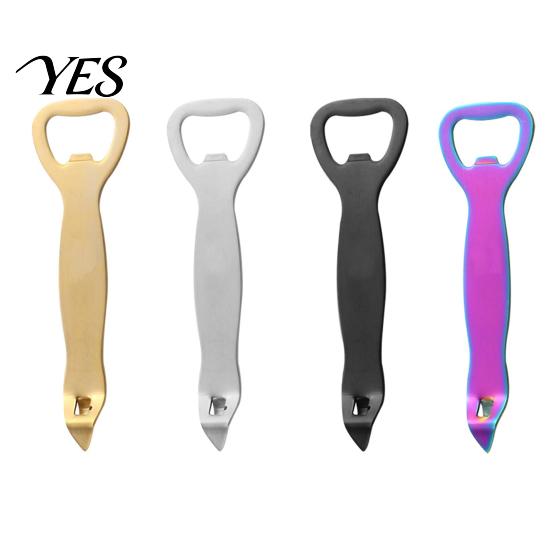 Home Bottle Opener And Can Opener, Durable Stainless Steel Design, Double-Head Manual Punch Multi-Functional Portable Kitchen Bar Tool Food-grade