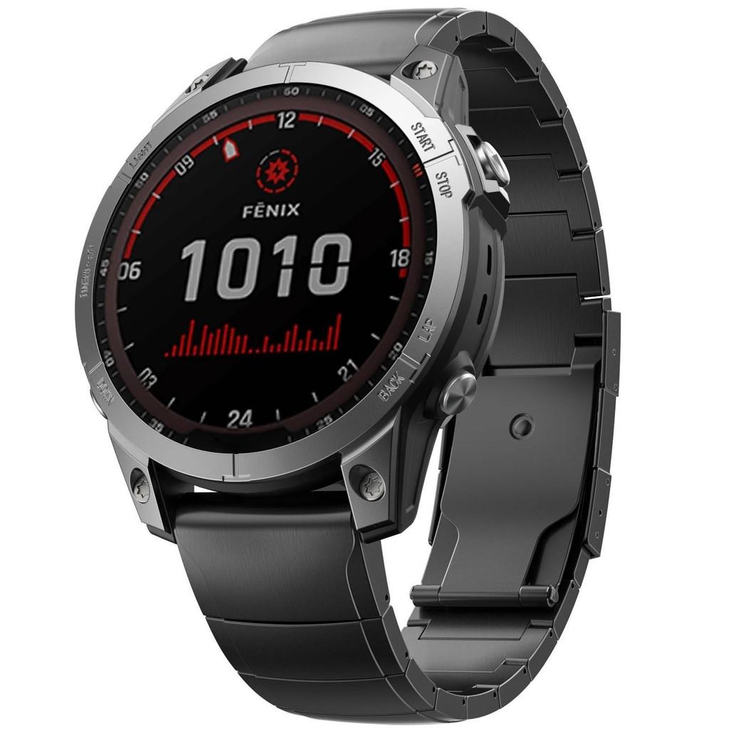Pravý titanový kovový řemínek 22mm 26mm Pro Garmin Fenix 8 E 51mm 47MM 7X 6 5 Luxusní Business Pánský Náramek na Hodinky pro Garmin Approach 70