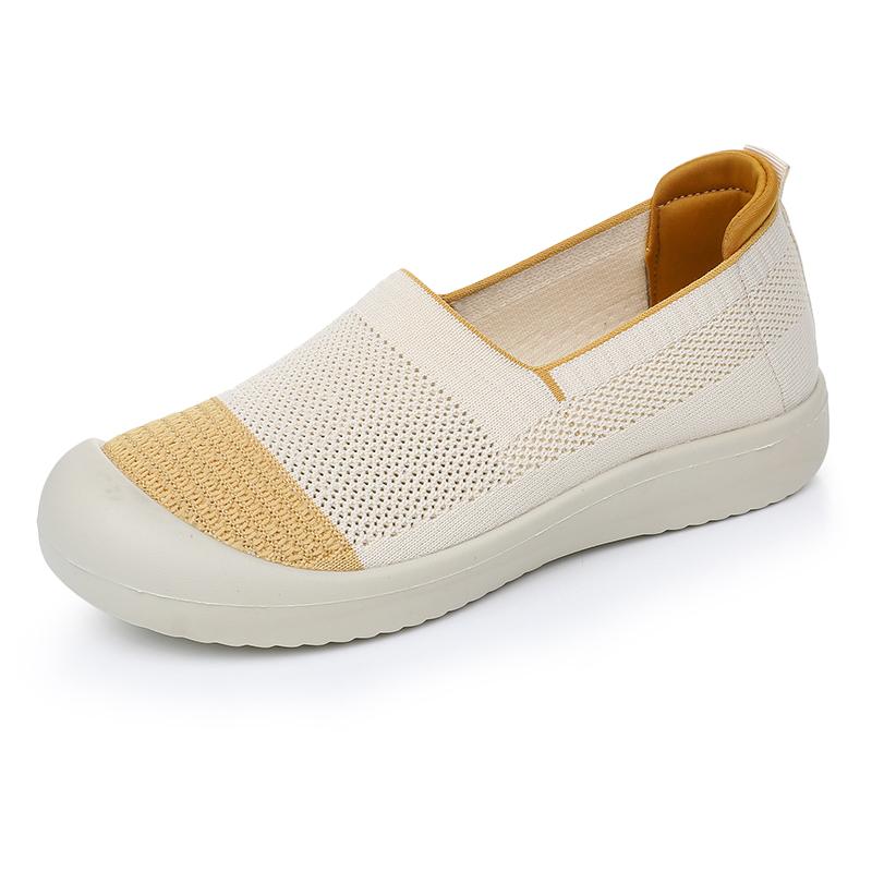 Summer Women's Flat Shoes Lightweight and Comfortable Casual Shoes Breathable Mesh Shoes Fashionable and Versatile
