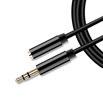 Gold Plated Plug Stereo Earphone Aux Cord Extender Audio Extension Cable Male To Female