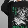 Attack On Titan Sweatshirt Eren Sweater AOt Sweat Mikasa Levi Anime Graphic Pull