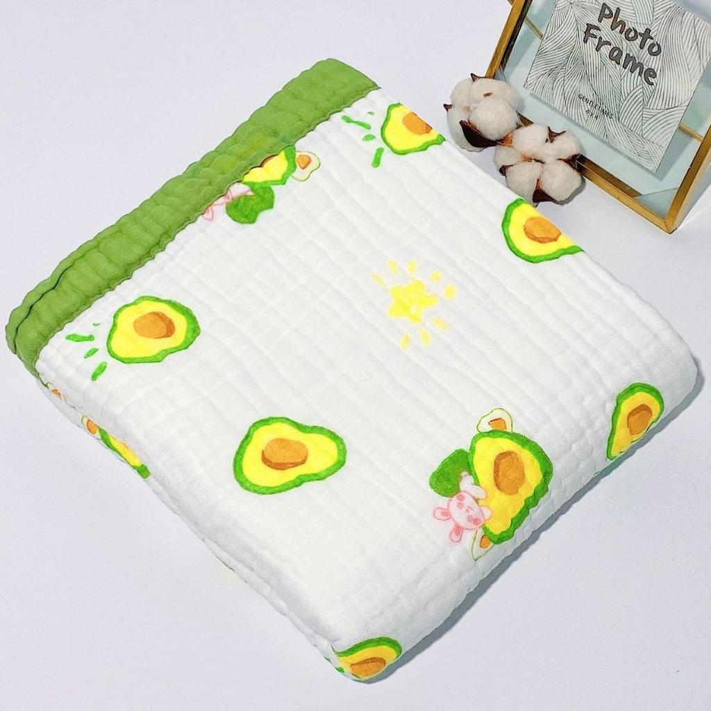 High-Density Six-Layer Pure Cotton Towel Quilt 6-Layer Gauze Children'S Blanket Kindergarten Water-Absorbing Baby Printed Children'S Quilt