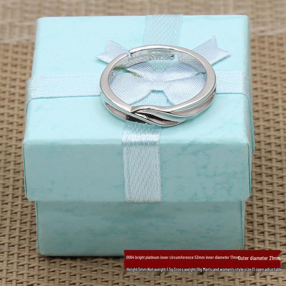 Трансграничные европейские и американские парные регулируемые платиновые и золотые кольца с роскошными вставками из имитации бриллиантов