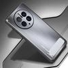 For Huawei Mate 50 Pro 4G Kickstand Phone Case Brushed Aluminium Alloy Back TPU Edge Shockproof Cover