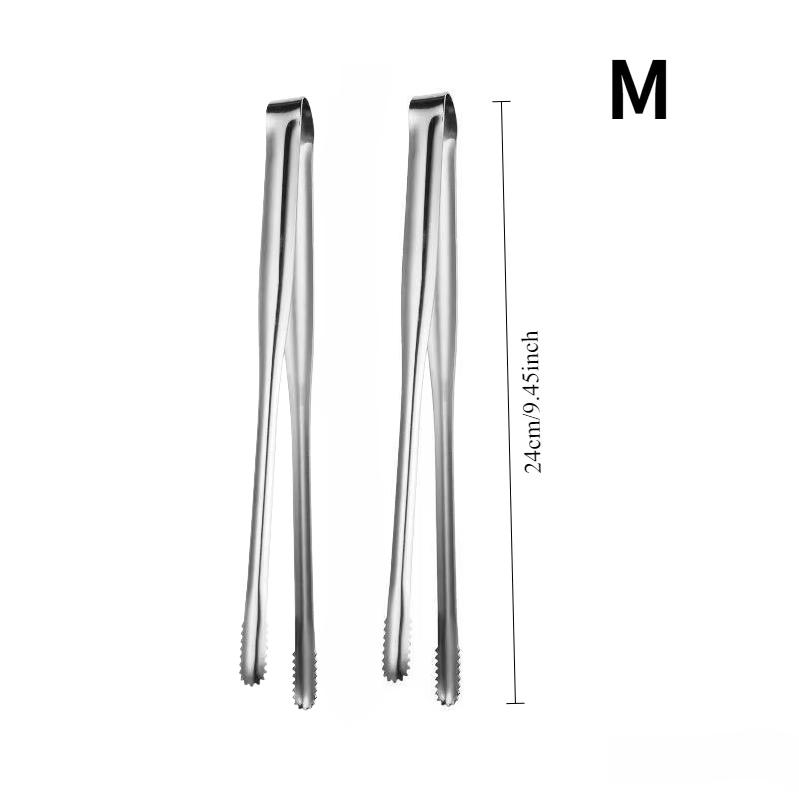 Grill Tongs Stainless Steel Steak Clip Pancake Barbecue Spatula Clip BBQ Tong Frying Fish Spatula Clip Bread Household Non-Slip