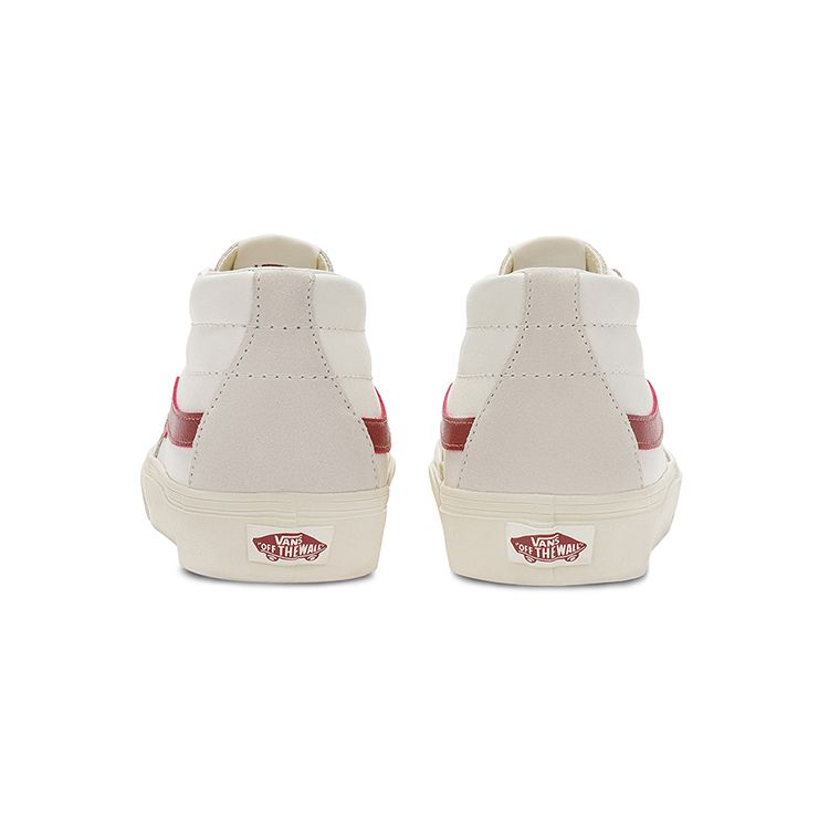 Vans Sk8 American Casual Style Mid-Top Skate Shoes Unisex Sneakers Red White VN0A5KXER2S