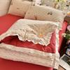2026 Double Layer Yarn Lace Summer Quilt Korean Soft Air Conditioning Comforter Queen King Size Summer Cooling Blanket