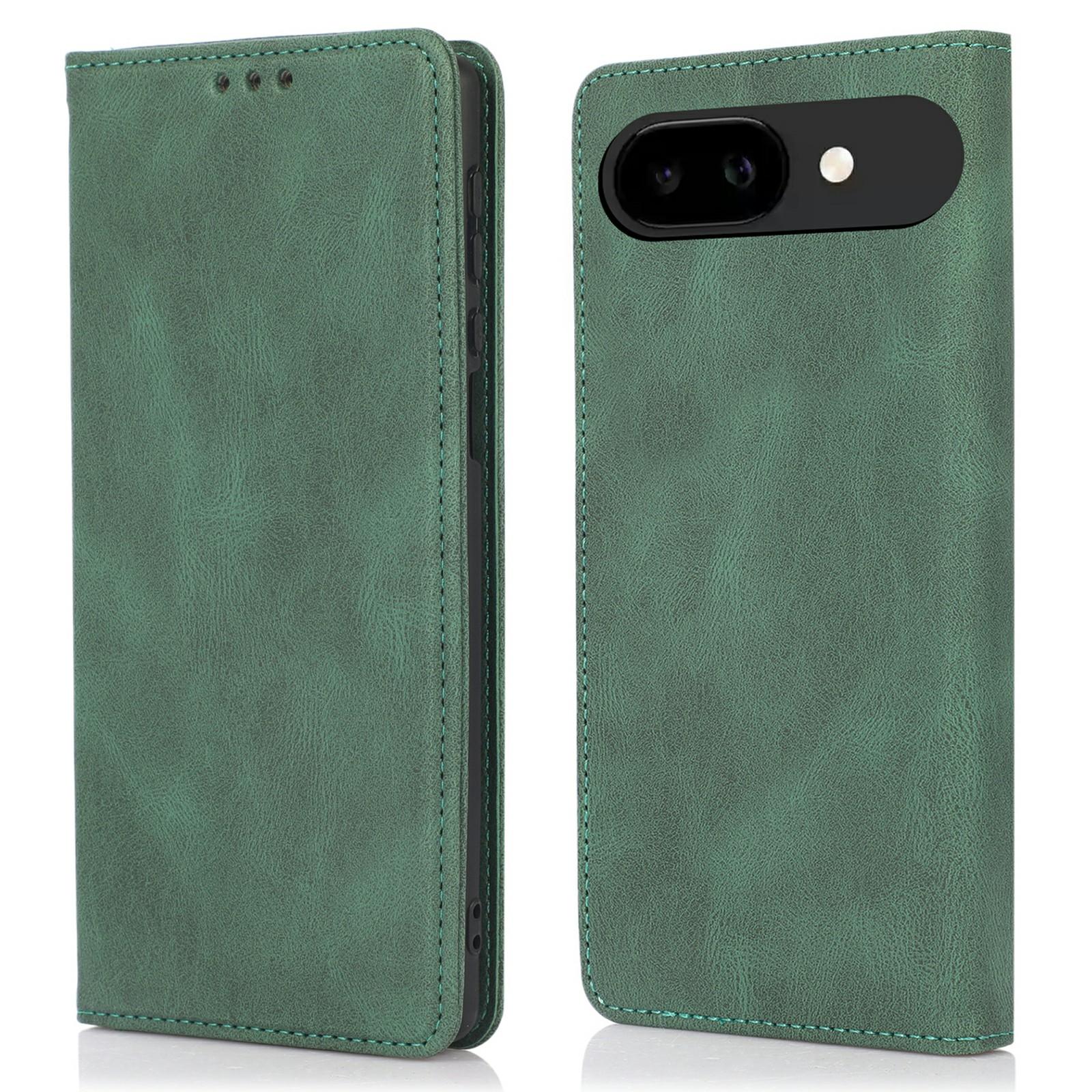 Чехол-кошелек для Google Pixel 9a с магнитной застежкой, кожаная книжка A