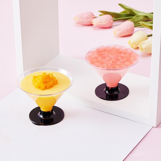 10 ks Jednorázová sada sklenic na Martini Plastová koktejlová sklenice na večírky Svatby Dezerty Průhledné sklenice na koktejly Šampaňské Zmrzlinu