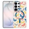 Blue Light Jungle Series Magnetic TPU Phone Case For Samsung Galaxy S24+ 5G, Raised Lens Screen Wireless Charging Protective Cover