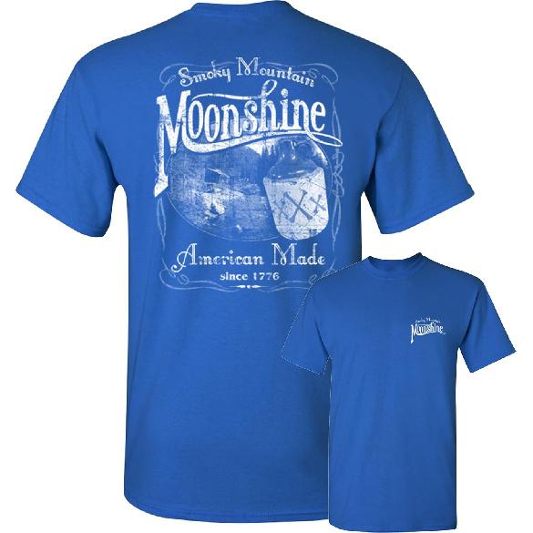 Smoky Mountain Moonshine T-Shirt American South Drinking Men's Novelty Shirt