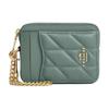 COACH Etters Logo Nappa Leather Card Holder Mini Women's Green Green