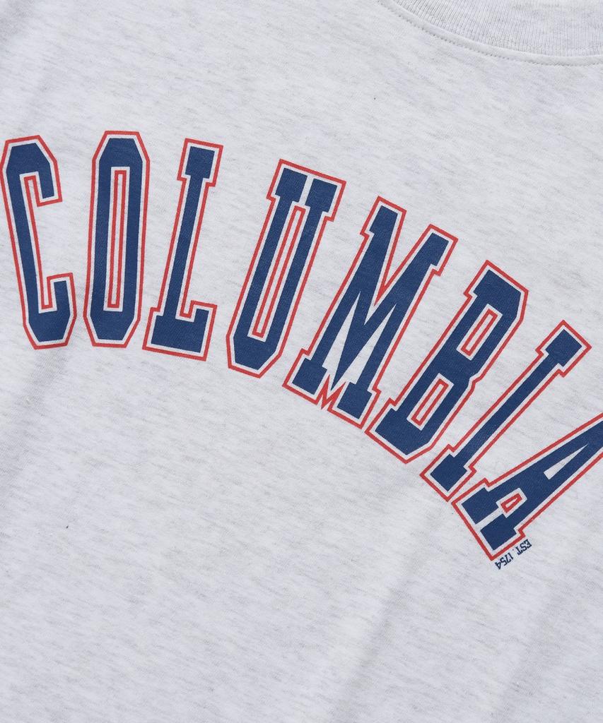 COLUMBIA UNIVERSITY Cu Arch Women Slim-Fit S/S T-Shirts_Light Melange Gray