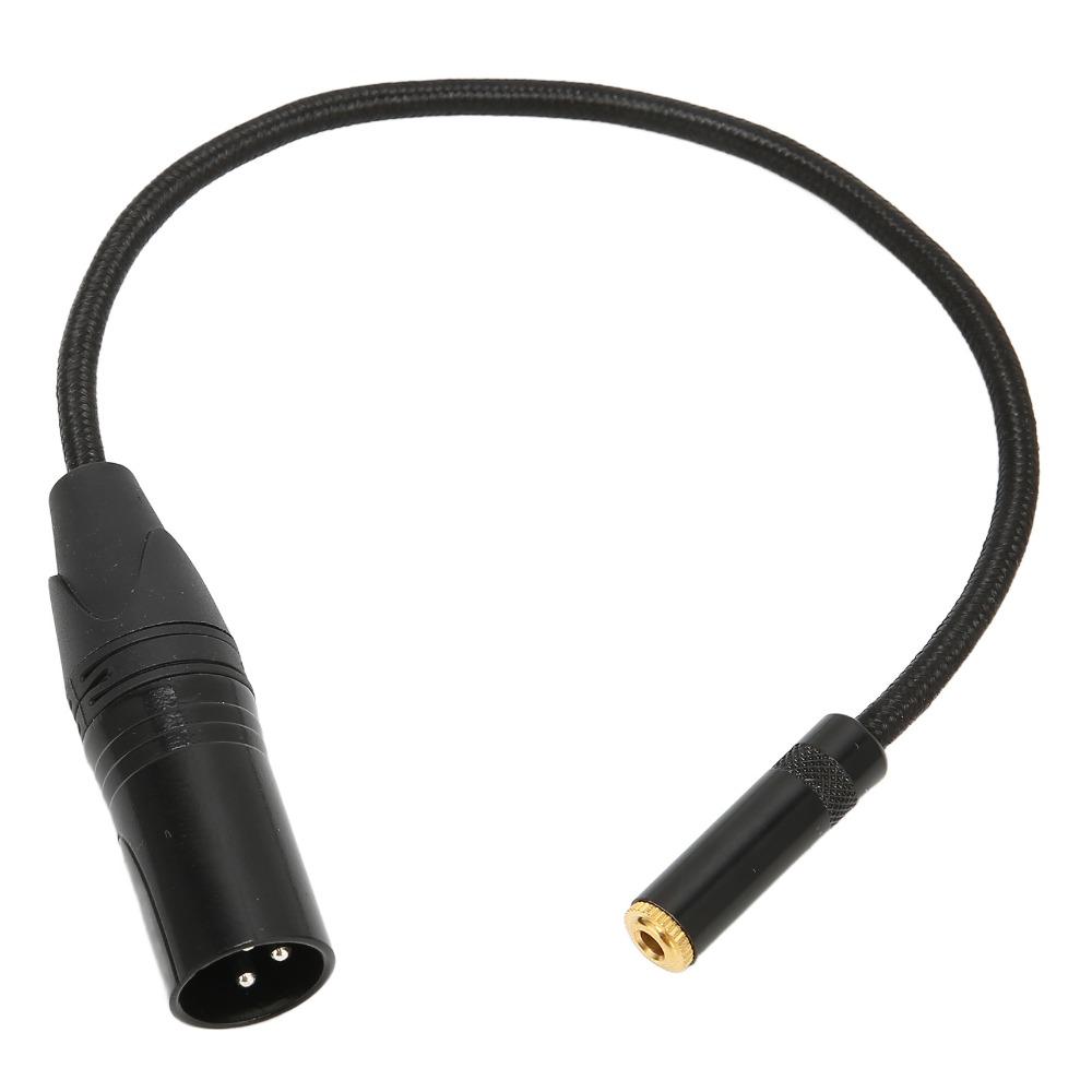 Male To Female Connector 3Pin XLR Male To 3.5mm Female Calbe Nylon Woven Audio Cable  for Mixers